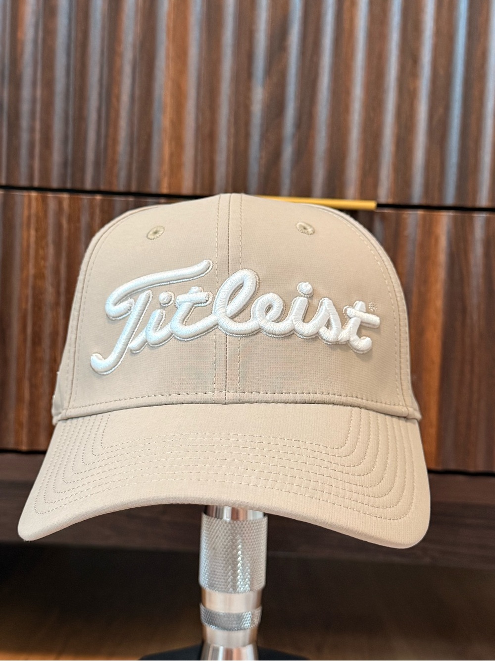 Titleist Beige Baseball Cap with White Logo